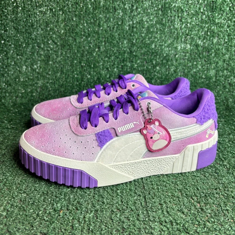 NEW Puma Cali Star Squishmallows Lola Suede Sneaker Purple Kids Sz 4.5(Womens 6)
